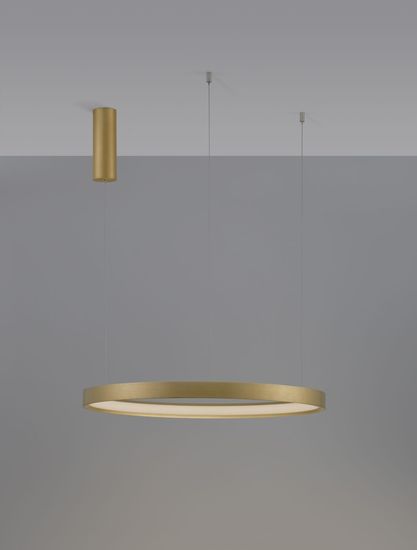 Nova Luce PERRINE LED Pendelleuchte Gold 40W Warmweiss 150x60cm dimmbar 9345619