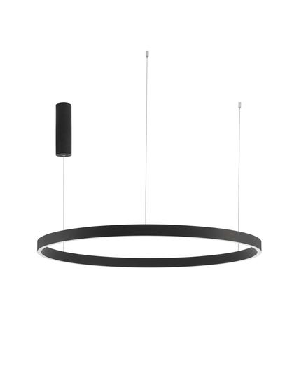 Nova Luce ELOWEN LED Pendelleuchte Schwarz 106W Warmweiss 200x98cm dimmbar 9345668
