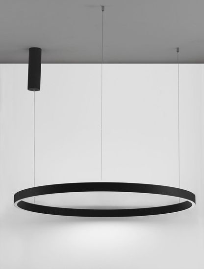 Nova Luce ELOWEN LED Pendelleuchte Schwarz 106W Warmweiss 200x98cm dimmbar 9345668