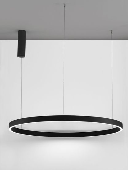 Nova Luce ELOWEN LED Pendelleuchte Schwarz 106W Warmweiss 200x98cm dimmbar 9345668