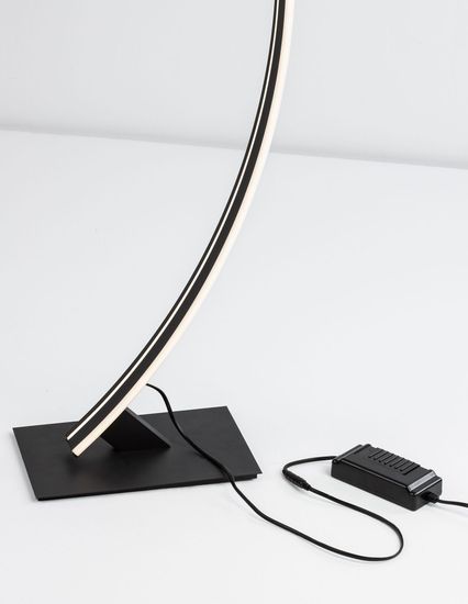 Nova Luce PREMIUM LED Stehlampe Schwarz 40W Warmweiss 20x56x150cm dimmbar 9348092