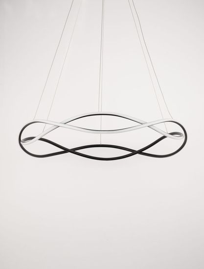 Nova Luce JINAL LED Deckenleuchte Schwarz 57W Warmweiss 120x80cm dimmbar 9348103