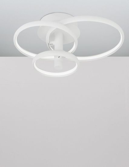 Nova Luce EMIL LED Deckenleuchte Weiß 30W Warmweiss 45x35x21,5cm dimmbar 9349062