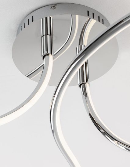 Nova Luce FUNGO LED Deckenleuchte Chrom 47W Warmweiss 98x39,5x26cm dimmbar 9357085