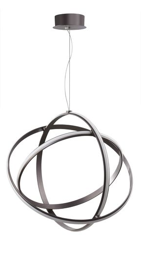 Nova Luce PERTONE LED Pendelleuchte Schwarz 63W Warmweiss 150x70cm dimmbar 9365013