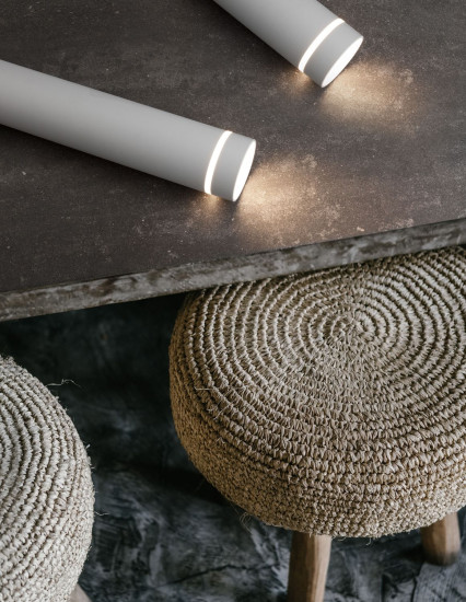 Nova Luce ESCA Pendelleuchte GU10 Weiß 150x6cm dimmbar 9387004