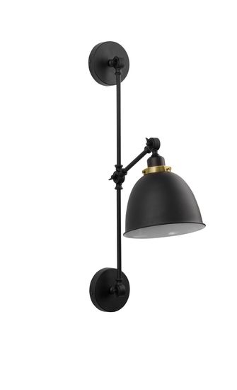 Nova Luce VIRGO Wandleuchte E27 Schwarz 16x27x44cm dimmbar 9420850