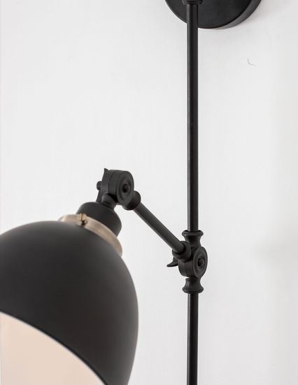 Nova Luce VIRGO Wandleuchte E27 Schwarz 16x27x44cm dimmbar 9420850