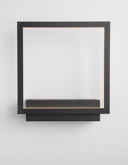 Nova Luce CORNICE LED Wandleuchte Schwarz 18W Warmweiss 21x6x25cm 9421751