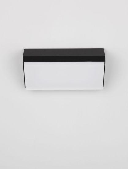 Nova Luce ZENON LED Wandleuchte Anthrazit 10W IP65 Warmweiss 18x7,5x9cm 9492610