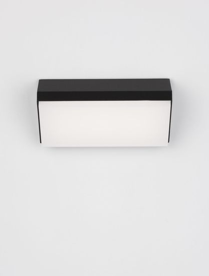 Nova Luce ZENON LED Wandleuchte Anthrazit 10W IP65 Warmweiss 18x7,5x9cm 9492610