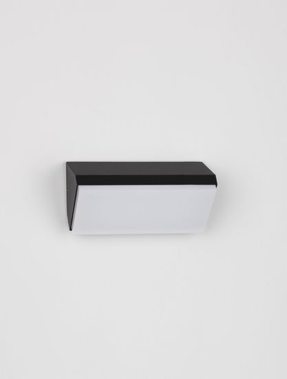 Nova Luce ZENON LED Wandleuchte Anthrazit 10W IP65 Warmweiss 18x7,5x9cm 9492610