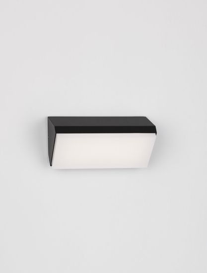 Nova Luce ZENON LED Wandleuchte Anthrazit 10W IP65 Warmweiss 18x7,5x9cm 9492610