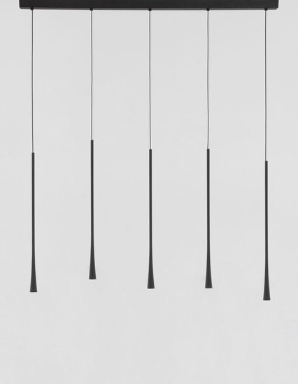 Nova Luce GOCCIO LED Pendelleuchte Gold 38W Warmweiss 110x4,5x160cm 9504001