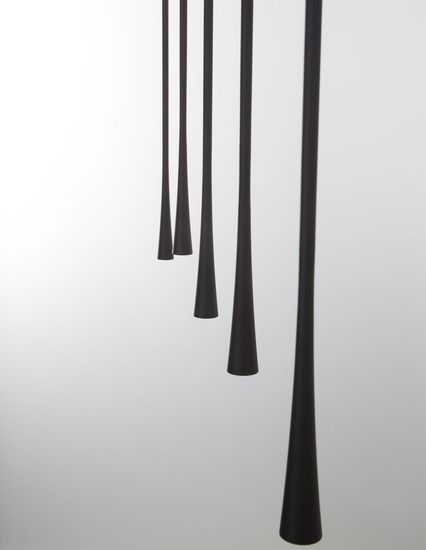 Nova Luce GOCCIO LED Pendelleuchte Gold 38W Warmweiss 110x4,5x160cm 9504001