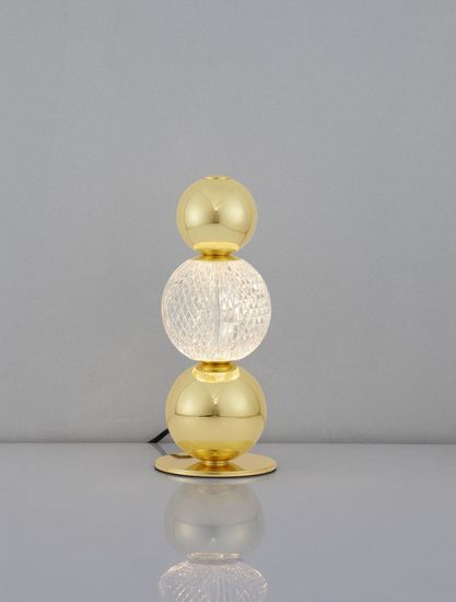 Nova Luce BRILLE LED Tischleuchte Gold 4W Neutralweiss 29x12cm 9522030