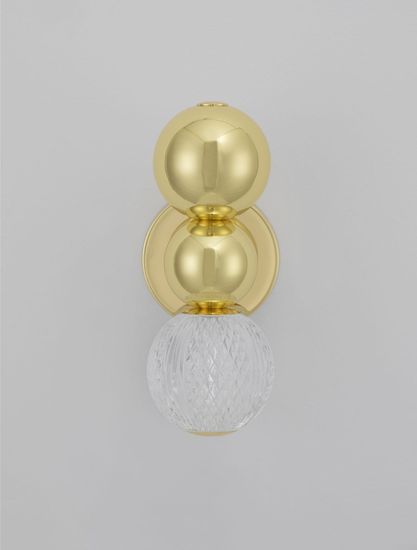 Nova Luce BRILLE LED Wandleuchte Gold 4W Neutralweiss 14x11x28cm 9522040