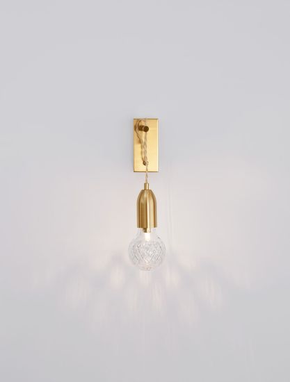 Nova Luce VEDA Wandleuchte G9 Messing 9,5x20x39cm dimmbar 9536411