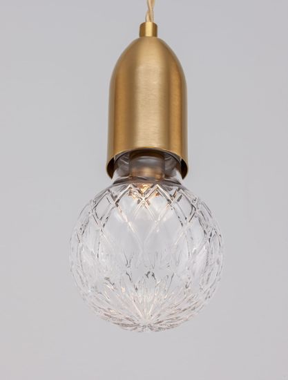 Nova Luce VEDA Pendelleuchte G9 Messing 120x9,5cm dimmbar 9536412