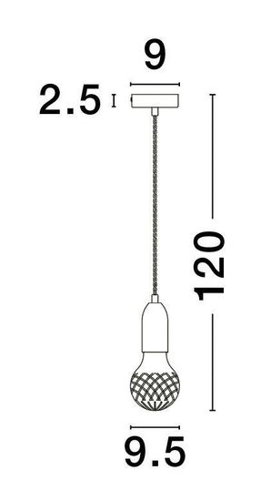 Nova Luce VEDA Pendelleuchte G9 Messing 120x9,5cm dimmbar 9536412
