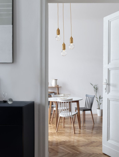 Nova Luce VEDA Pendelleuchte G9 3-fach Messing 150x30cm dimmbar 9536413