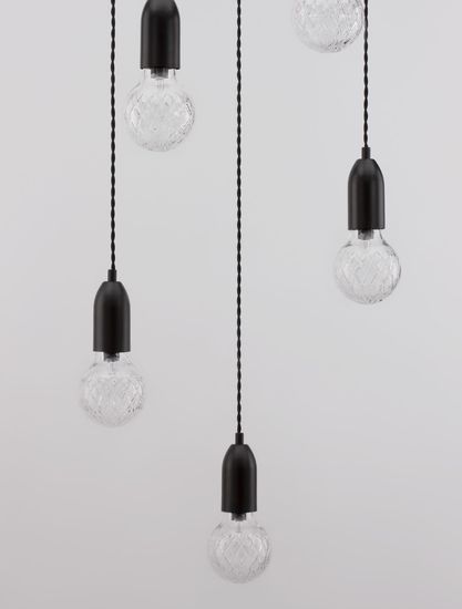 Nova Luce VEDA Pendelleuchte G9 5-fach Schwarz 150x40cm dimmbar 9536420