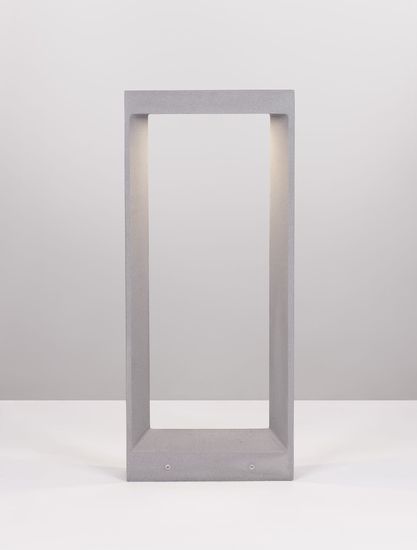 Nova Luce CAIRO LED Wegeleuchte Grau 8W IP65 Warmweiss 28x10x65cm 9540218