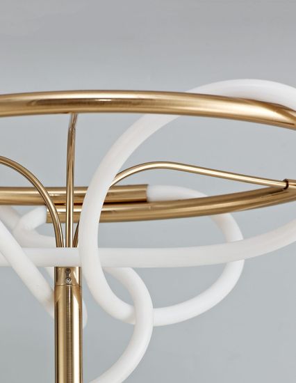 Nova Luce TIRIAC LED Stehlampe Gold 31W Warmweiss 160x40cm 9548106