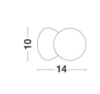Nova Luce ZERO Wandleuchte G9 Grau 10x14x10cm dimmbar 9577012