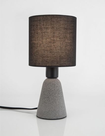 Nova Luce ZERO Tischleuchte E14 Grau 22,5x12cm 9577161