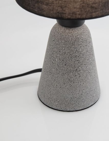 Nova Luce ZERO Tischleuchte E14 Grau 22,5x12cm 9577161