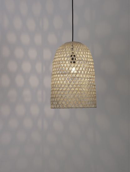 Nova Luce AURORA Pendelleuchte E27 Beige 190x30cm dimmbar 9586509