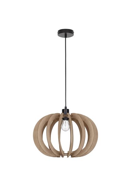 Nova Luce OTTOLINE Pendelleuchte E27 Braun 126x40cm dimmbar 9620124
