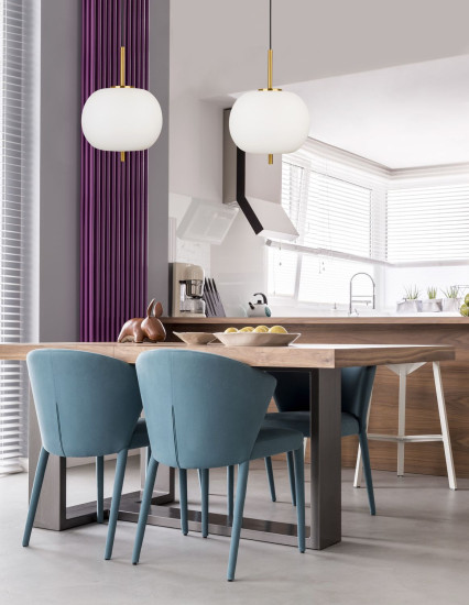 Nova Luce LATO Pendelleuchte E27 Gold 120x30cm dimmbar 9624061