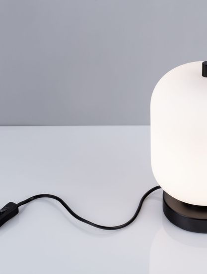 Nova Luce LATO Tischleuchte E14 Schwarz 25x16,5cm 9624087