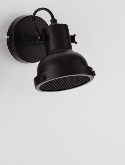 Nova Luce RUVI Wandleuchte E14 Schwarz 12x20x21cm dimmbar 9624103