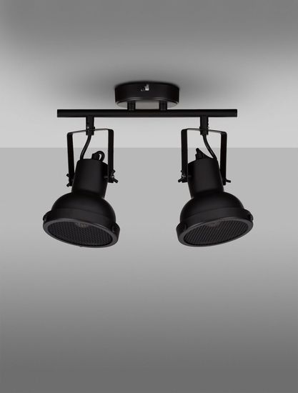 Nova Luce RUVI Deckenleuchte E14 2-fach Schwarz 28,5x12x23,5cm dimmbar 9624104