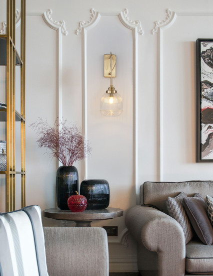 Nova Luce MOND Wandleuchte E14 Gold 18x27,5x40cm dimmbar 9738200