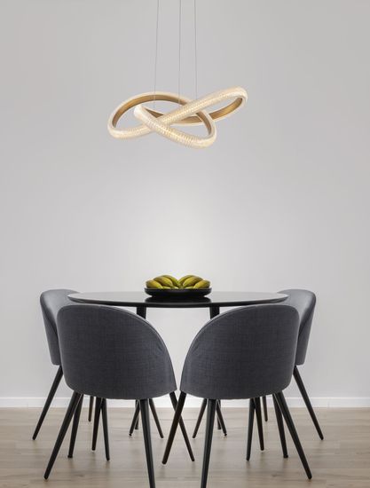 Nova Luce MEDORA LED Pendelleuchte Messing 41,5W Warmweiss 120x52,5cm dimmbar 9748155