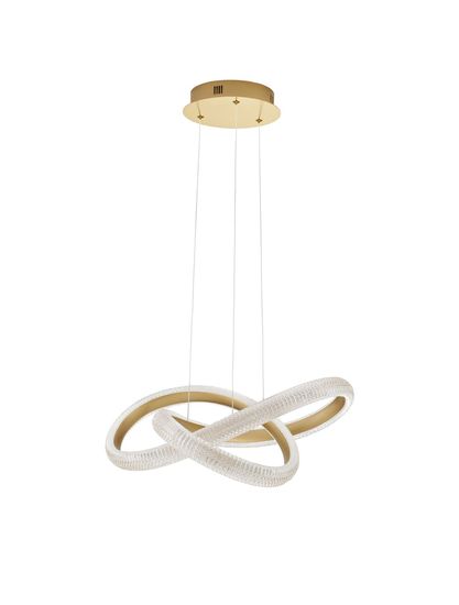 Nova Luce MEDORA LED Pendelleuchte Messing 41,5W Warmweiss 120x52,5cm dimmbar 9748155