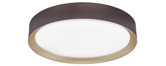 Nova Luce LUTON LED Deckenleuchte Kaffeebraun 47W Warmweiss 8,5x55cm 9818451