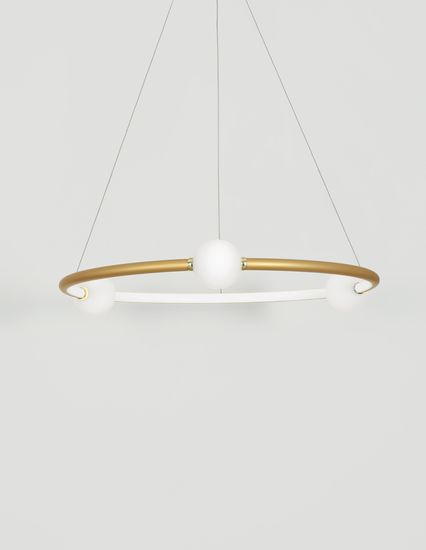 Nova Luce CELIA LED Pendelleuchte Satin 37W Warmweiss 120x64cm dimmbar 9820600