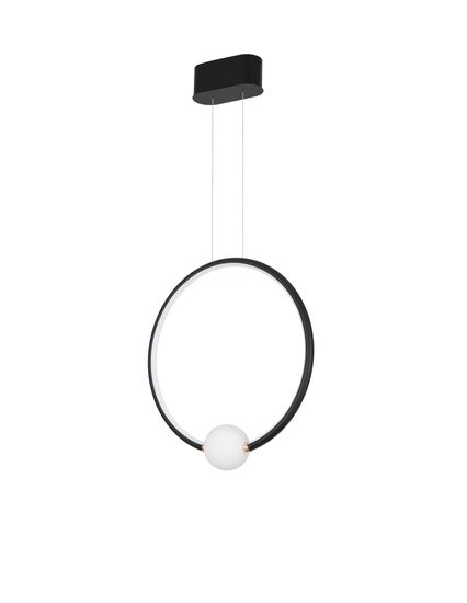 Nova Luce CELIA LED Pendelleuchte Schwarz 29W Warmweiss 43x10x120cm dimmbar 9820605