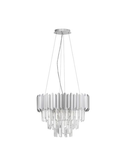 Nova Luce MAGNOLIA Pendelleuchte E14 6-fach Chrom 120x50cm dimmbar 9824074