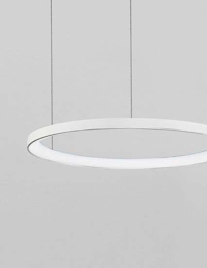 Nova Luce PERTINO LED Pendelleuchte Weiß 48W Warmweiss 150x58cm dimmbar 9853683