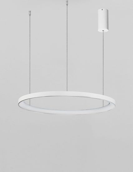 Nova Luce PERTINO LED Pendelleuchte Weiß 48W Warmweiss 150x58cm dimmbar 9853683