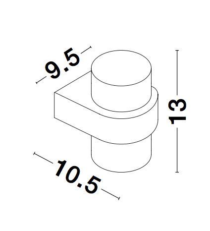 Nova Luce DARF LED Wandleuchte Schwarz 2x5W IP54 Warmweiss 9,5x10,5x13cm 9925666