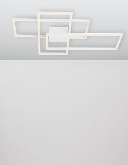 Nova Luce BILBAO LED Deckenleuchte Weiß 55W Warmweiss 90x67x9cm dimmbar 9977001
