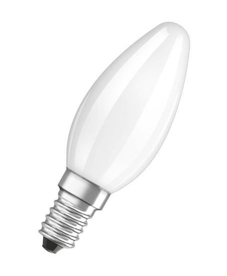 Osram HD Lighting LED Kerze E14 RA90 5W 470Lm warmweiss matt wie 40W Glühkerze