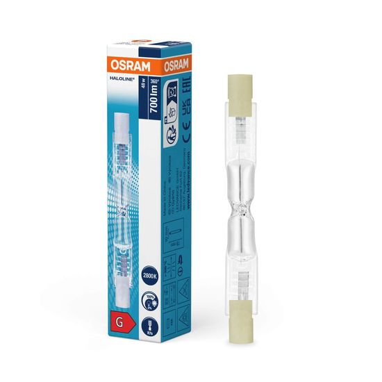 OSRAM HALOLINE PRO 48W 240V R7S R7s 750lm 2900K warmweiss 100Ra wie 60W Made in Germany 4008321977632